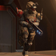 A spartan runs through the Breaker map in Halo Infinite.